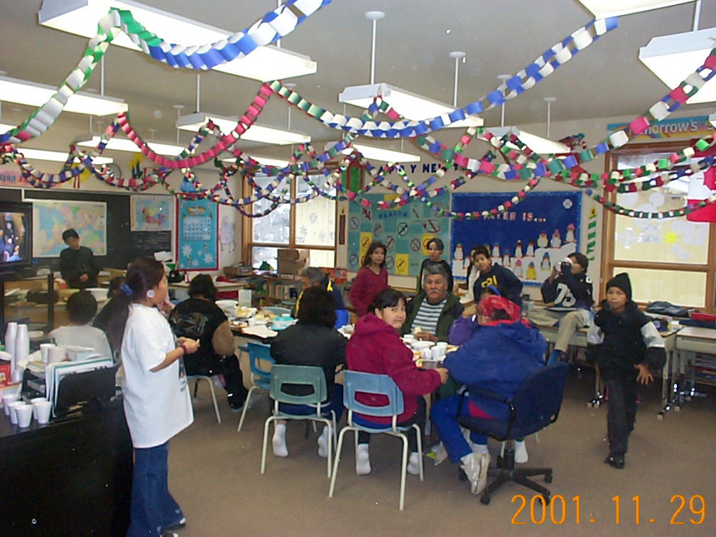 Grade 6's held a lunch or a snack for the elders