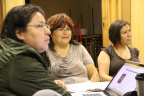 Phoebe Sutherland, Rachel Garret and Alethea Arnaquq Baril