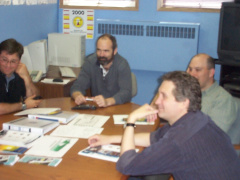 (l to r)Robert Vigneault, Implementation Services Manager - e-Health Solutions Unit, Dan Pellerin, K-et Network Manager, Roy Har