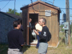 From the K-Net Boardroom, everyone walked over the Shibogama First Nations Council office and linked to the Health Centre in Kee