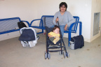 Mrs. Morrisseau and her baby chris.