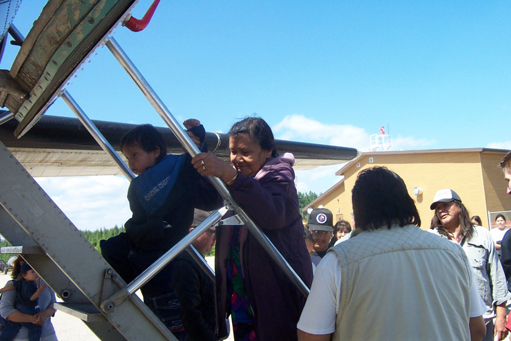 And here we have Alice Kakegamic holding on to the railing.