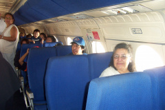 And another view of inside the plane. We asked for permission before actually taking pictures inside the plane
