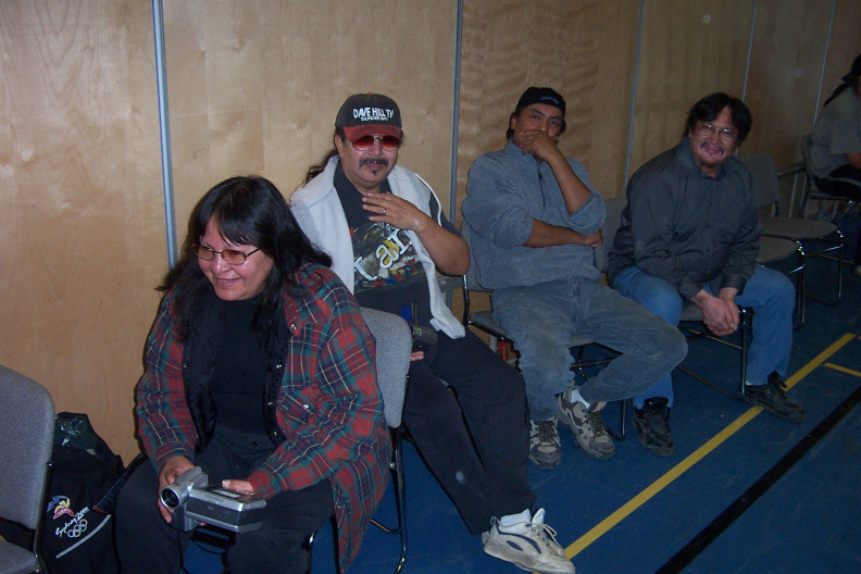 Our ecenter Manger Raymond mason in the cap with his adoring wife pauline holding the camera