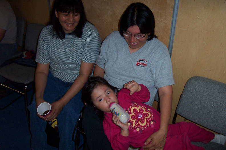 And here we have the Chief's wife Geraldine Mckay at the left and Harriet Thompson  and daughter.
