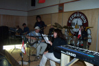 A veiw of the Jamboree house band with Sherry and Abraham on stage