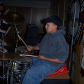 and here we have another shot of the drummer Anthony Kakegamic.