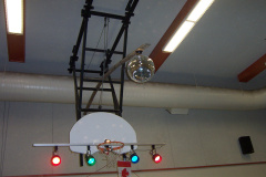 We even had the disco ball up on top. And this concludes another evening of entertainment for Keewaywin. Look for more pictures