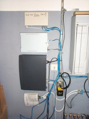 A closeup of the equipment at the school.