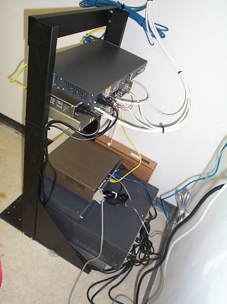 The Bell router and access modem.