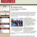 Northern Ontario Business - from their web site on Aug 18, 2001 (see next picture for complete article)