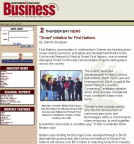 Northern Ontario Business - from their web site on Aug 18, 2001 (see next picture for complete article)