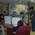 And here we have Blue Mason teaching the students the how to clean the inside of the computers