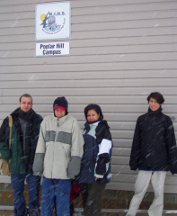 ****The KiHS Class of Poplar Hill****

From Left to Right: Fernando Oliveira, Jeremy Owen, Ruth Wassaykeesic, Ralphie Strang.