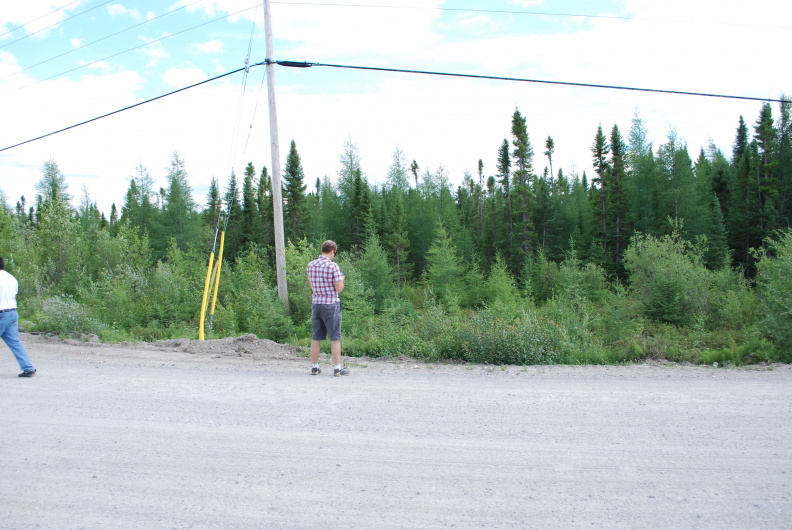 2nd option road entrance as opposed to via Bell site