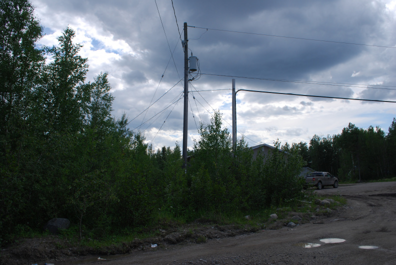 pole across street from proposed site if nearer pole is not suitable to pull power from
