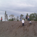 At the sand-pit looking at the scenery.