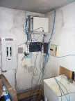 The furnace room before moving equipment to the cable headend room.