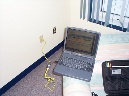 It works! High speed internet access at the North Spirit Lake Nursing Station residence.