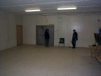 The location of the network connection in the community hall.