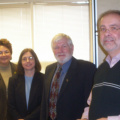 Oshki-Pimache-O-Win Education and Training Institute and Lakehead University sign a partnership agreement on November 13, 2002.