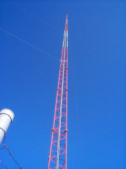 Tower at the Hydro dam, approx. 280 feet tall.