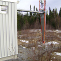 keewaywin cellular tower - Cable shelf and foundation