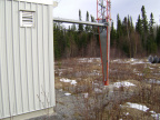 keewaywin cellular tower - Cable shelf and foundation