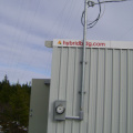 keewaywin cellular tower - Power meter and power lines