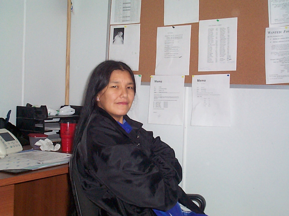 Rebecca Suggashie Community Worker for Poplar Hill First Nation.