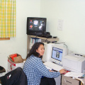 Video conferencing equipment at the Nursing Station.