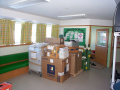 The medical cart equipment at the Nursing Station.