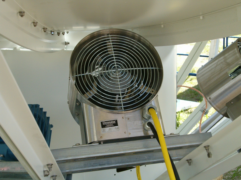 One of the Three heaters for De-icing