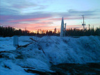 Slate Falls data earth station for broadband connectivity - April 2002