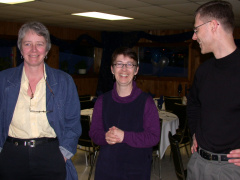 Barbara Roche from Sioux Lookout Zone Hospital and Christine and Mark Polle of Red Lake.