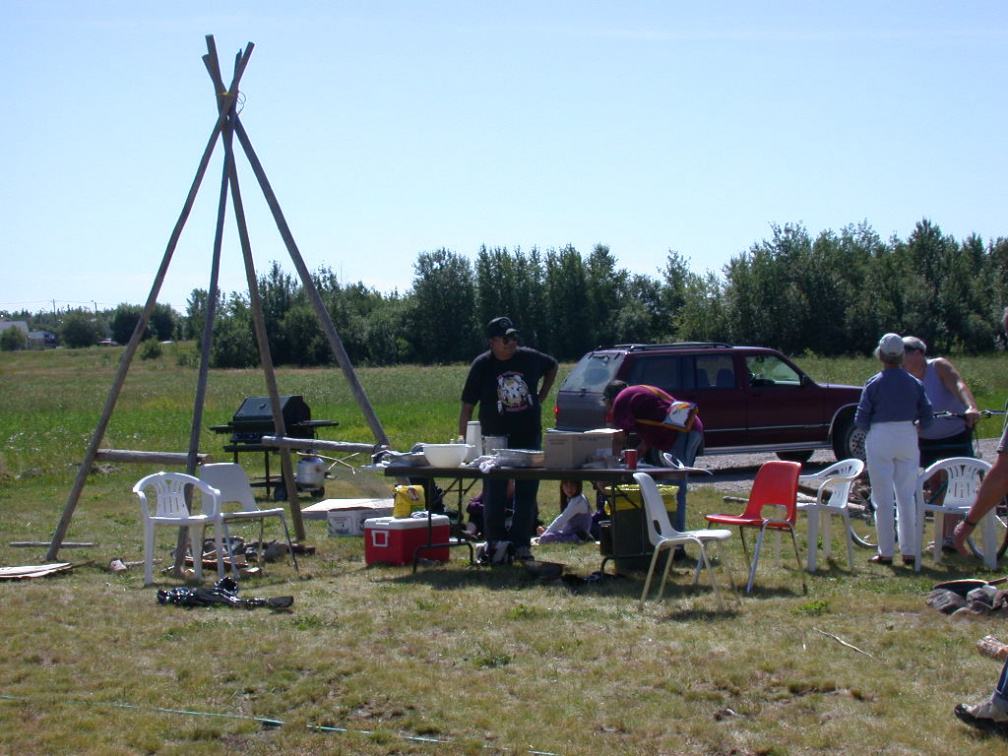 Bannock camp for feast.