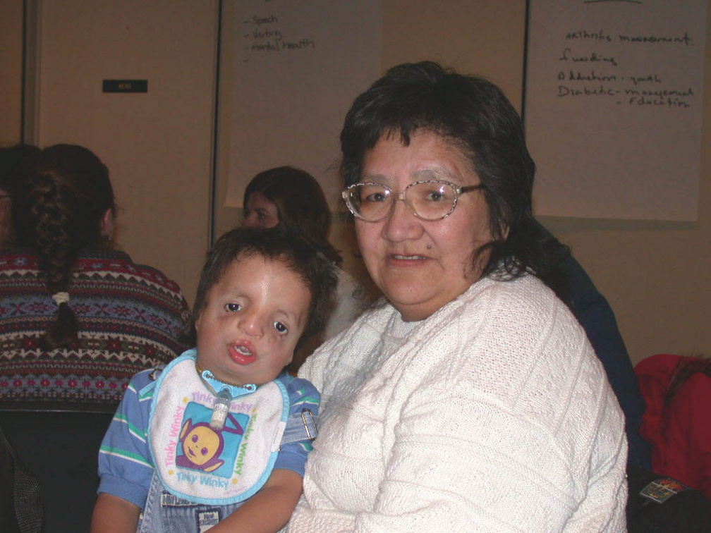 Sam with Grandma Julie Meekis.