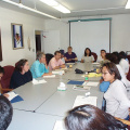 Afternoon meeting at the Zone Hospital boardroom