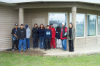 WELCOME MANDY FRY TO KEEWAYWIN. WE WE HAVE A GROUP PICTURE OF MANDY AND HER STUDENTS.