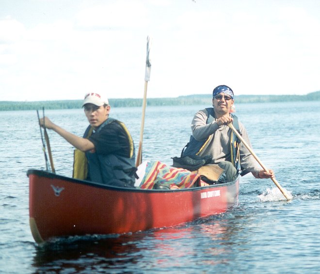 Andrew and Donald on McInnes Lake