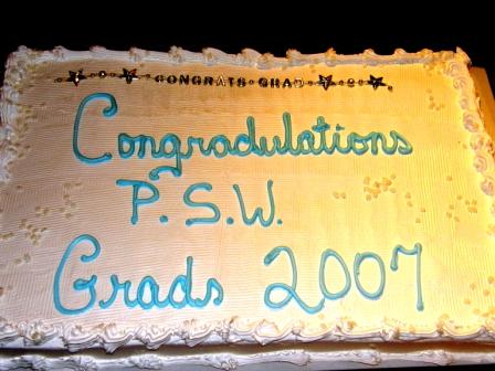 PSW GRAD CAKE YUMYUM EATM UP