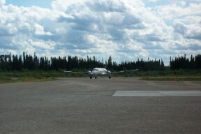 Here we are on a nice day. The first plane load bringing our people back home.
