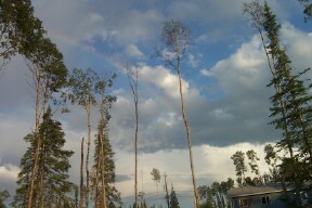 Look at those clouds.  Luckily it didn't rain!!!