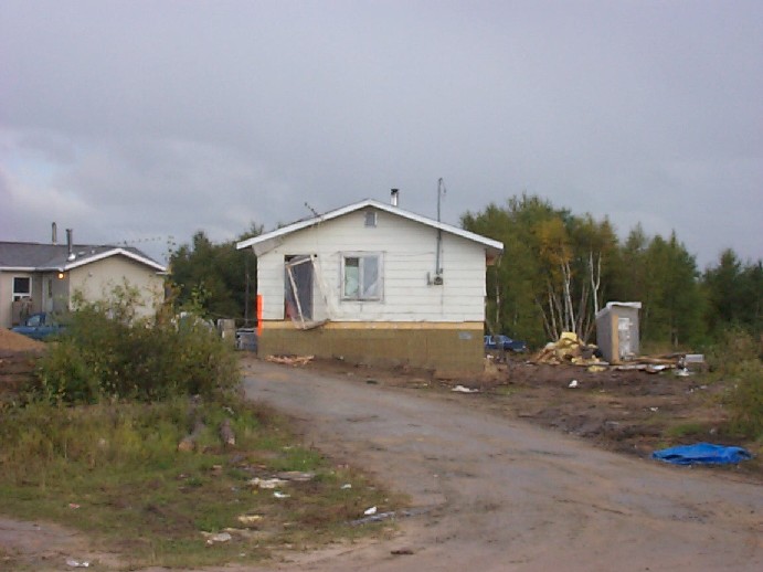 this house was also moved and has also been raised a little higher