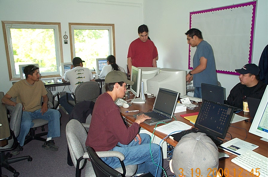 Everyone brought their own laptop and CPU unit.