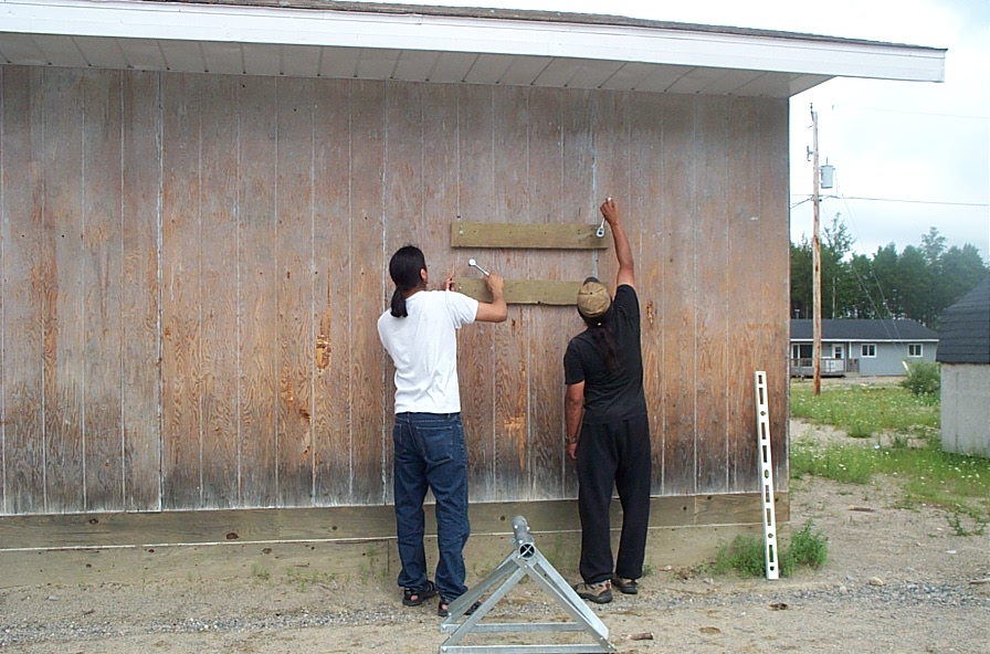 Cal and Ron working the mount again.