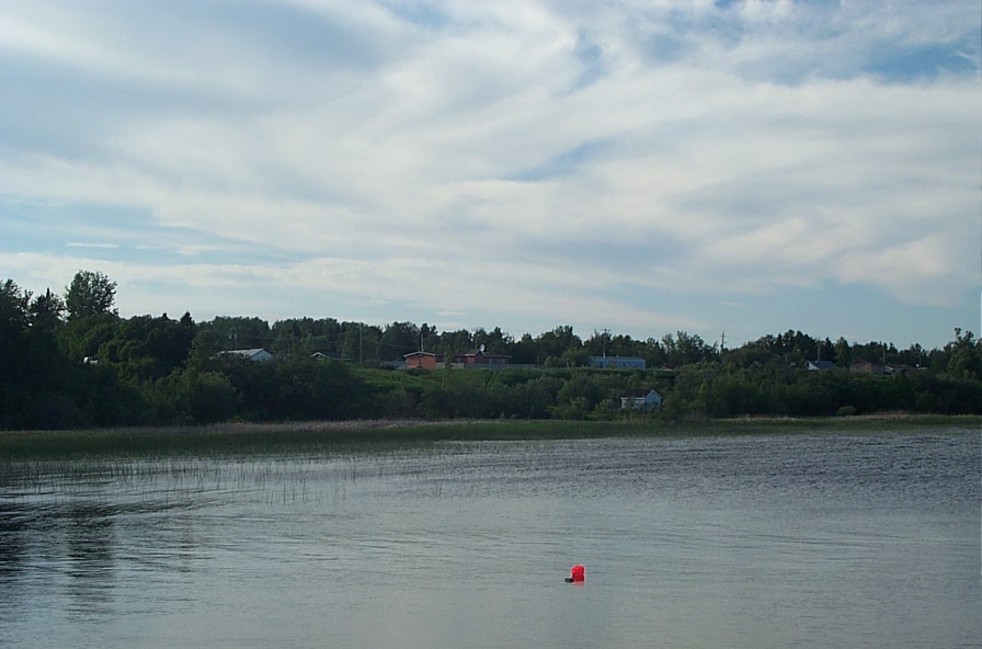 A view from the docks.  Here is the Health clinic.