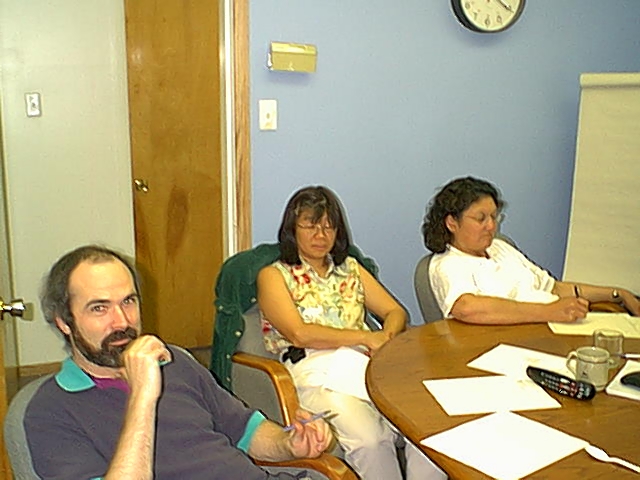 KO Office site participants included Dan Pellerin, Barb Wong (Sioux Lookout District Health Centre), Orpah McKenzie, Jim Suggash